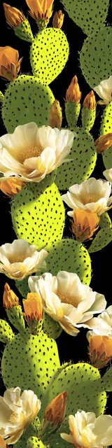 Free cactus bookmark featuring a green and black cactus design